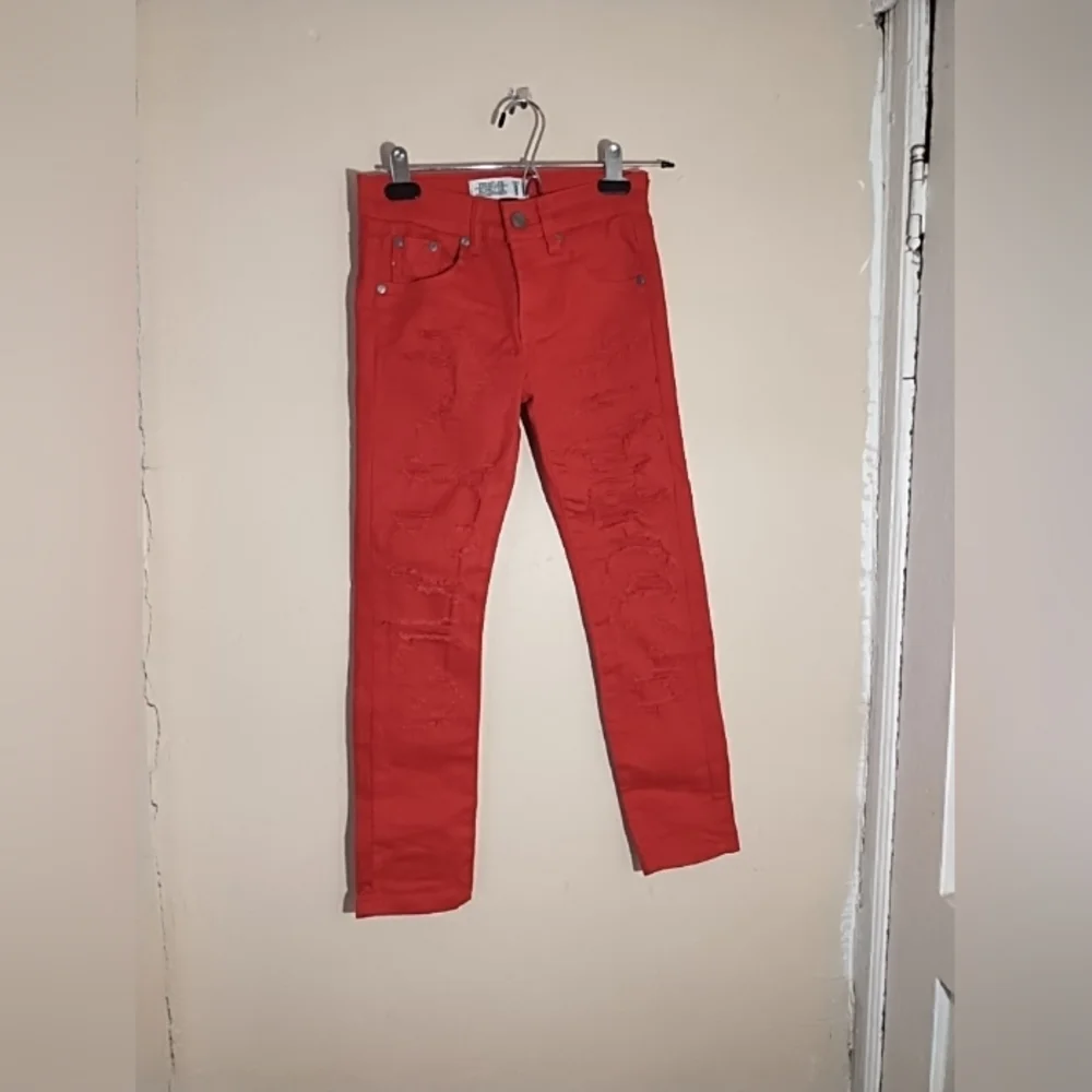 Trestles‎ Red Distressed Boys Skinny Jeans Size 8